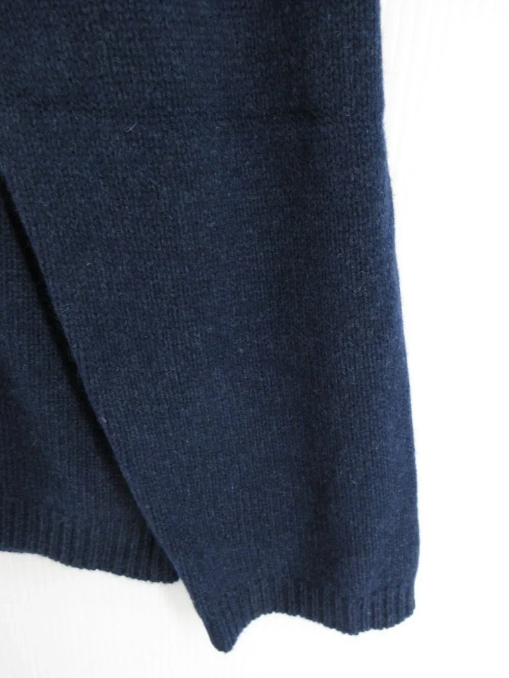 Banana Republic Sweater XXL Tall Navy Cashmere Pullover Ribbed Crewneck